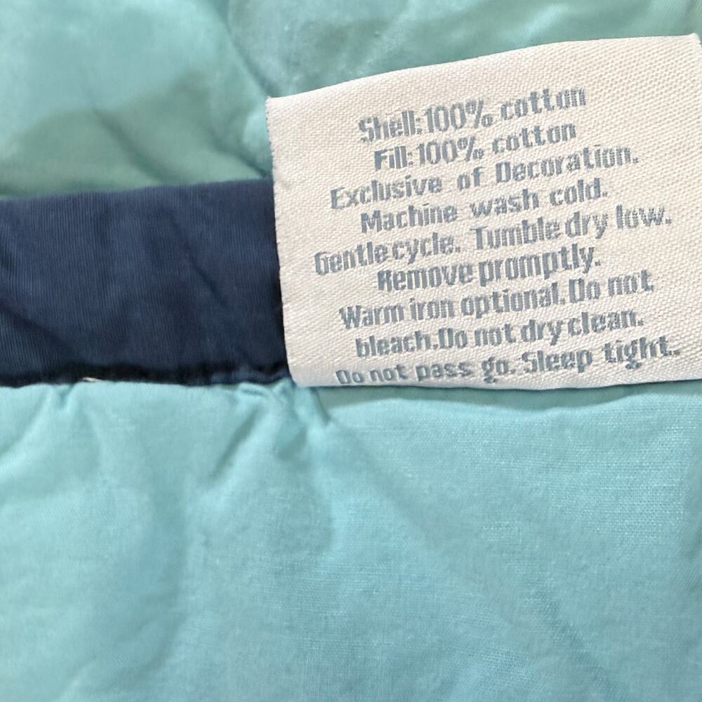 Crate & Barrel Land of Nod "Fly with Me" Airplane Kids Bedding Comforter Full - Picture 10 of 10